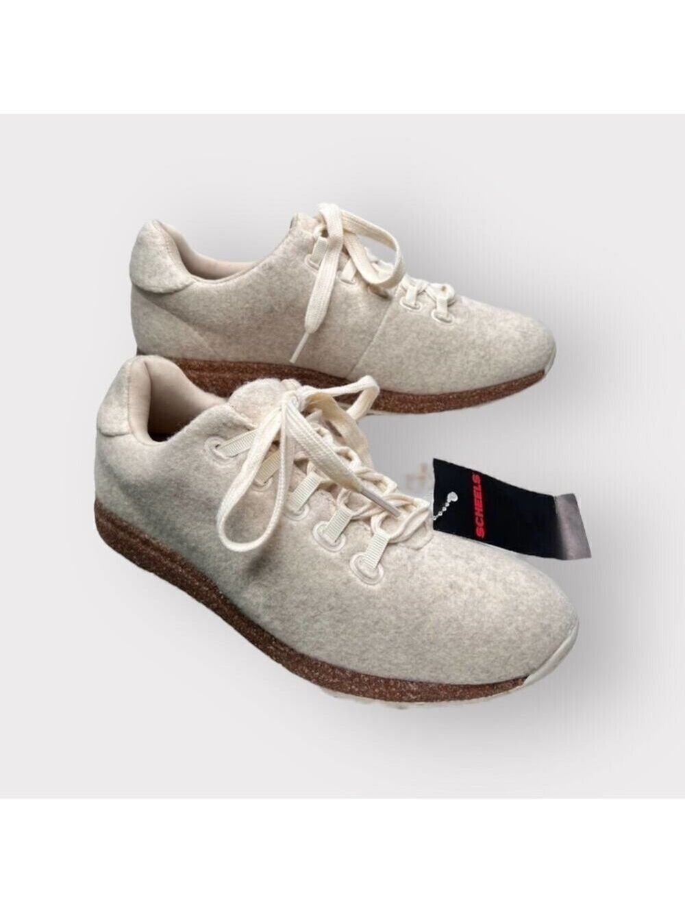 Madden Girl NEW Womens 7 Catch Oat Felted Sneaker Fall Neutral Comfort Shoes NWT